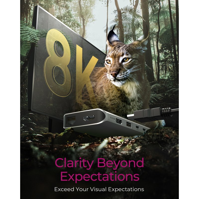 ICY BOX IB-DK4061-CPD Avec fil USB 3.2 Gen 1 (3.1 Gen 1) Type-C Gris