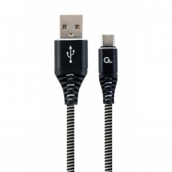 Gembird CC-USB2B-AMCM-2M-BW USB cable USB 2.0 USB A USB C Black White