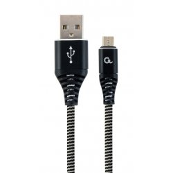 Cablexpert CC-USB2B-AMMBM-2M-BW câble USB USB 2.0 USB A Micro-USB B Noir