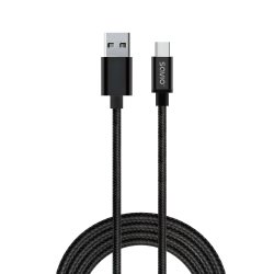 Savio CL-129 câble USB 2 m USB 2.0 USB A USB C Noir