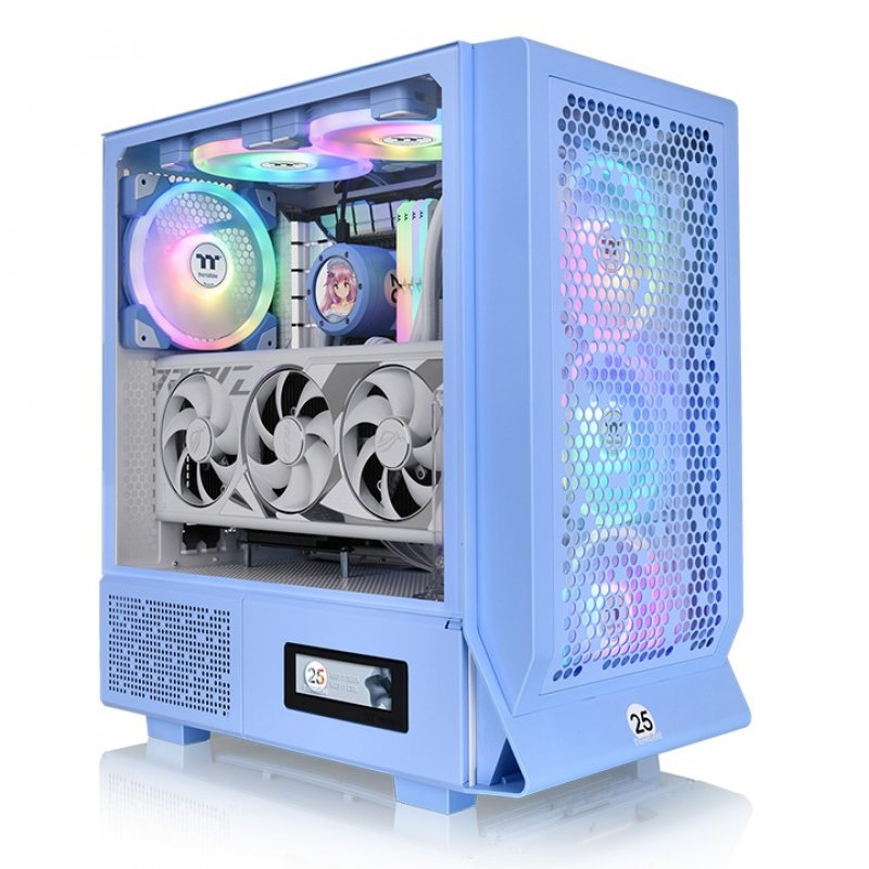 Thermaltake Ceres 330 TG Midi Tower Bleu