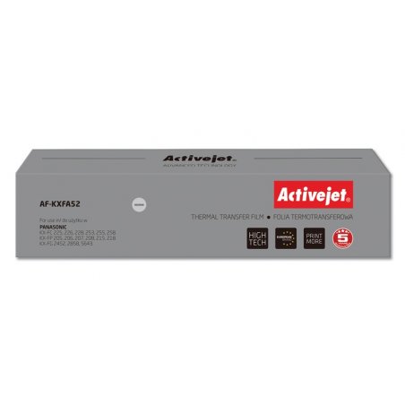 Activejet Feuille de copie AF-KXFA52 (remplacement Panasonic KX-FA52 Supreme noir)