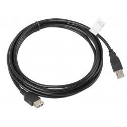 Lanberg CA-USBE-10CC-0030-BK câble USB 3 m USB 2.0 USB A Noir