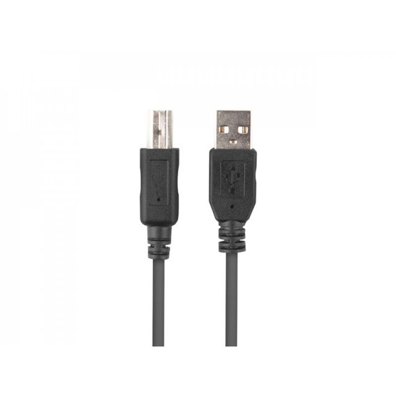 Lanberg CA-USBA-15CU-0010-BK USB cable 1 m USB 2.0 USB B Black