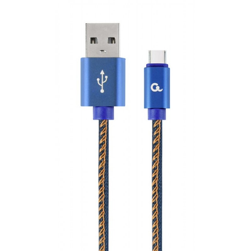 Cablexpert CC-USB2J-AMCM-2M-BL câble USB USB 2.0 USB A USB C Bleu