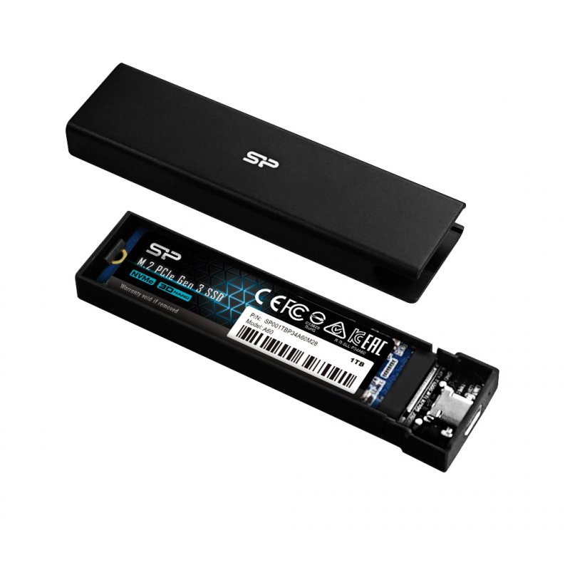 Silicon Power PD60 Enceinte ssd Noir M.2