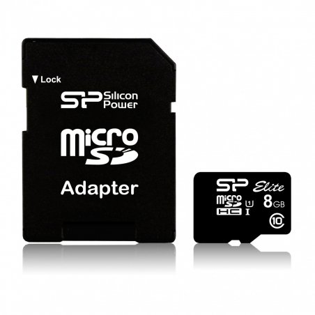SILICON POWER Elite Micro SDHC 8Go