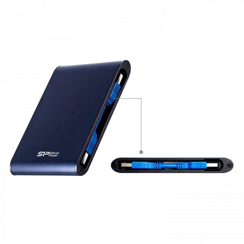 Silicon Power Armor A80 external hard drive 1 TB Blue