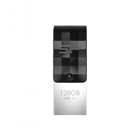 Silicon Power Mobile C31 USB flash drive 128 GB USB Type-A / USB Type-C 3.2 Gen 1 (3.1 Gen 1) Black, Grey, Silver