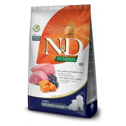 Farmina Pet Food 8010276033345 Alimentation sèche pour chiens 12 kg Chiot Myrtille, Agneau, Courge