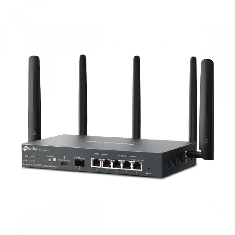 TP-Link ER706W-4G wireless router Gigabit Ethernet Dual-band (2.4 GHz / 5 GHz) Black