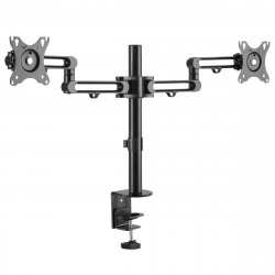 Tripp Lite DDR1327SDFC-1 Dual-Monitor Flex-Arm Desktop Clamp for 13” to 27” Displays