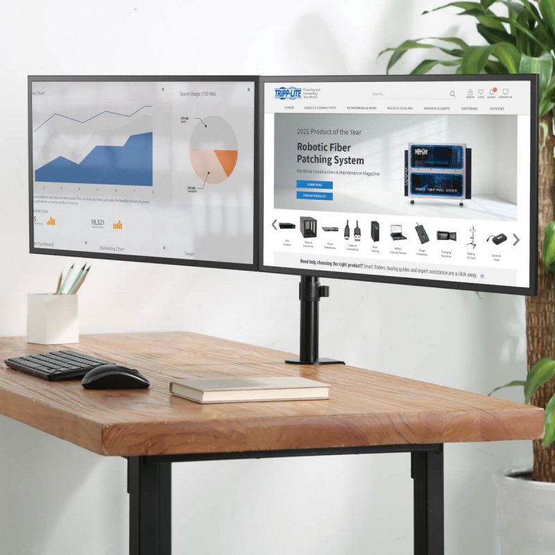 EATON TRIPPLITE Dual-Monitor Flex-Arm