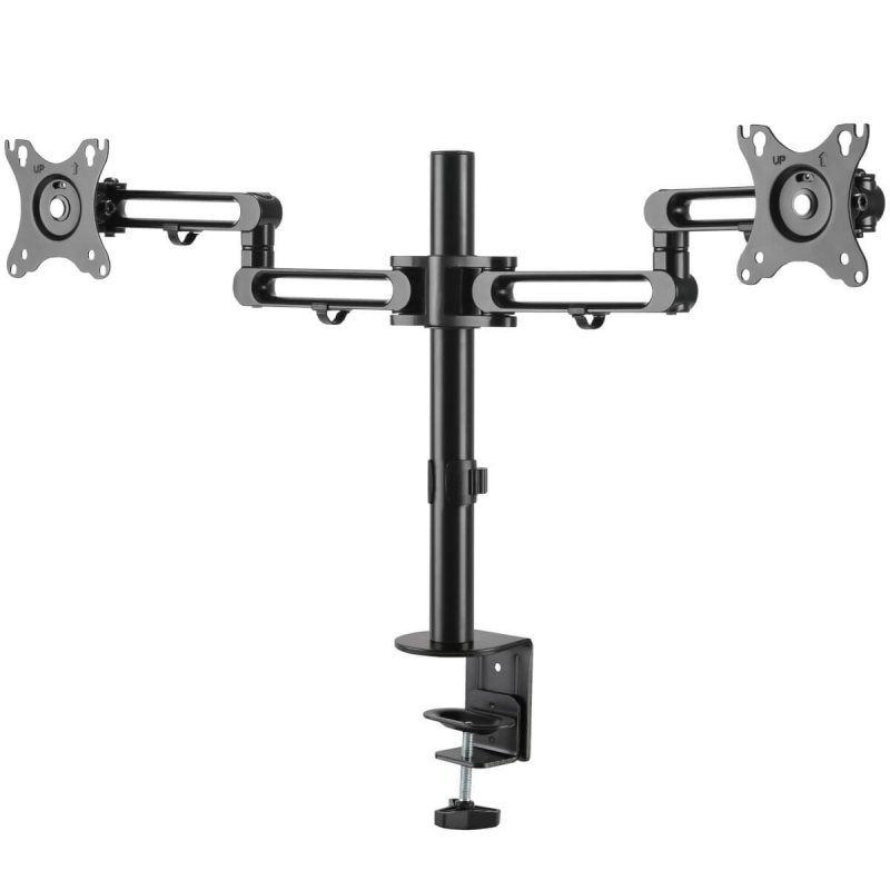 Tripp Lite DDR1327SDFC-1 Dual-Monitor Flex-Arm Desktop Clamp for 13” to 27” Displays