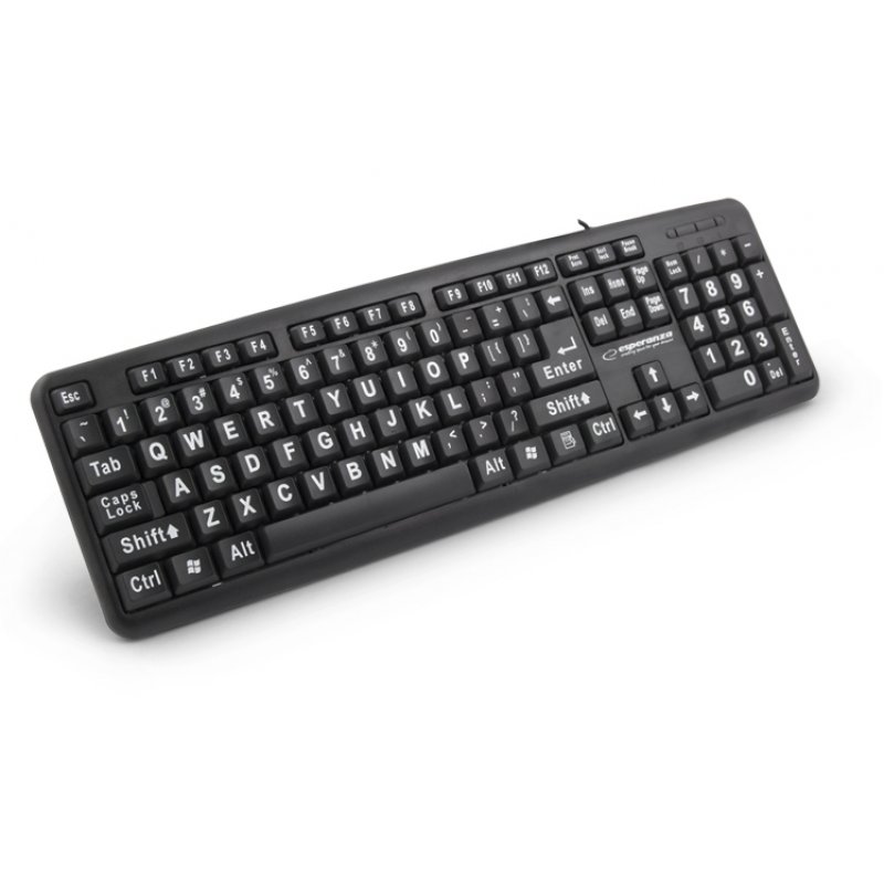 Esperanza EK129 clavier USB QWERTY Anglais britannique Noir