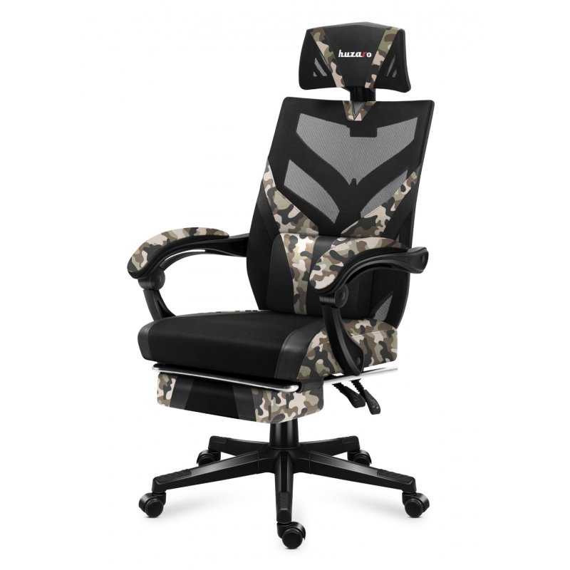 Huzaro Combat 5.0 PC gaming chair Mesh seat Black, Camouflage