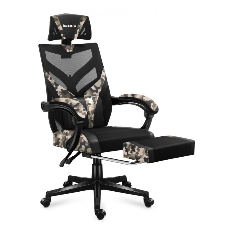 Huzaro Combat 5.0 PC gaming chair Mesh seat Black, Camouflage