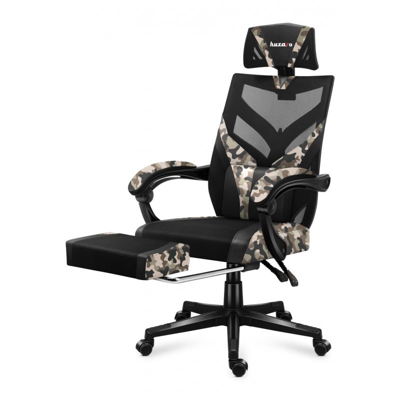 Huzaro Combat 5.0 PC gaming chair Mesh seat Black, Camouflage