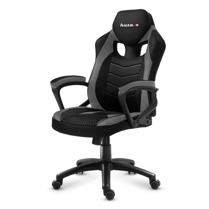 Huzaro FORCE 2.5 GREY MESH Fauteuil de gaming Siège respirant Noir, Gris