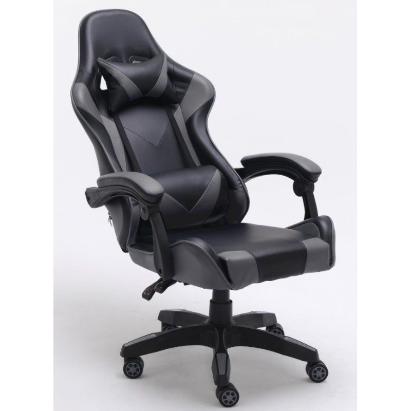 Topeshop FOTEL REMUS SZARY chaise et fauteuil de bureau Siège rembourré Dossier rembourré