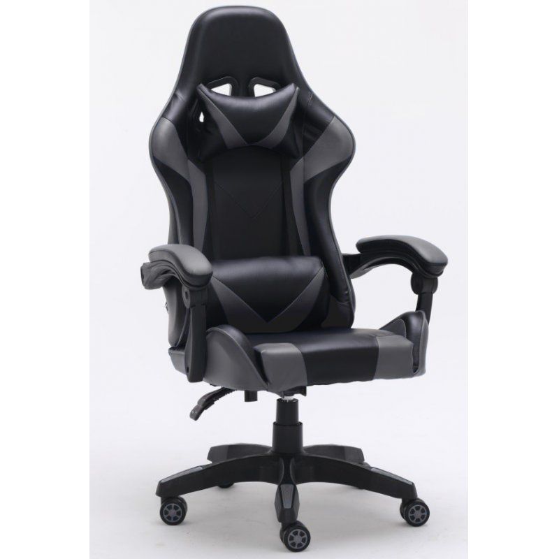 Topeshop FOTEL REMUS SZARY chaise et fauteuil de bureau Siège rembourré Dossier rembourré
