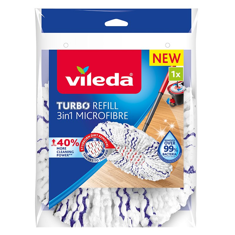 Spin Mop Refill Vileda TURBO 3in1 Microfiber 1 pc(s)