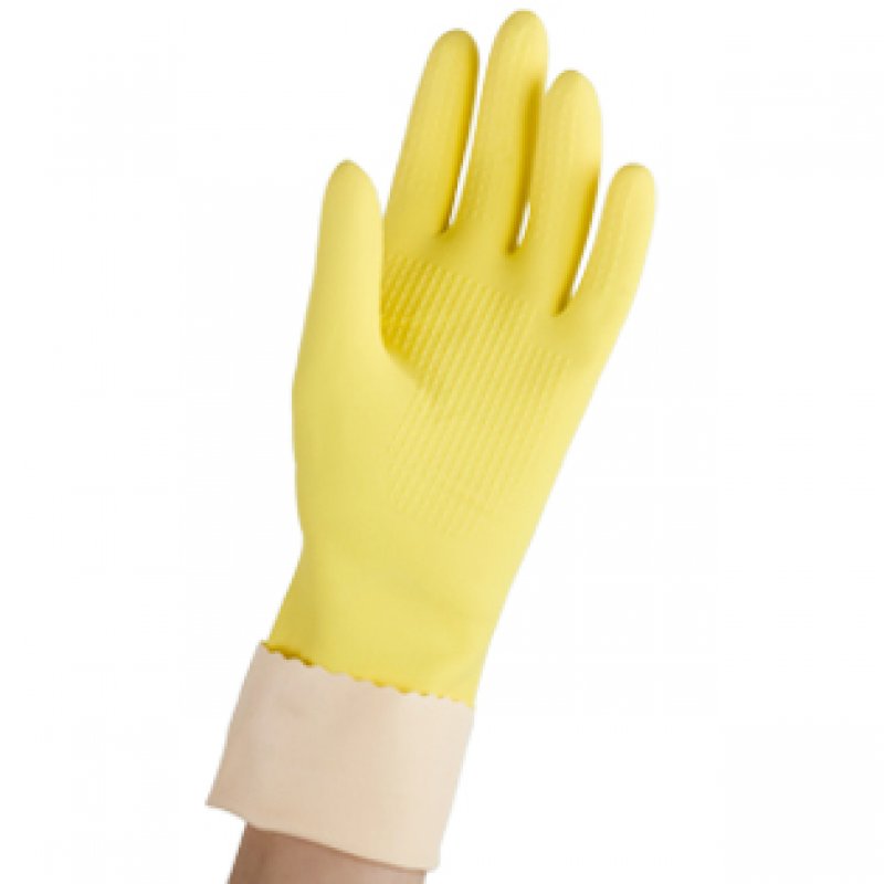 Vileda Super Universal Household gloves Beige, Yellow Cotton, Latex 1 pc(s)