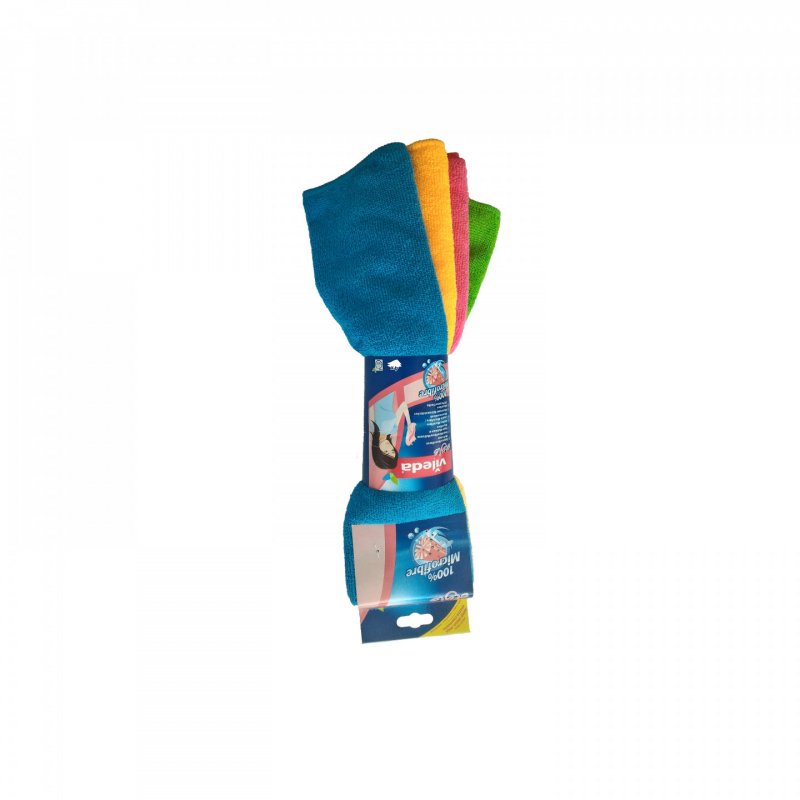 Vileda 141413 cleaning cloth Microfibre Blue, Green, Orange, Red 4 pc(s)