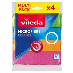 Vileda 4023103192577 Chiffon de nettoyage Microfibre, Polyamide, Polyester Multicolore 4 pièce(s)