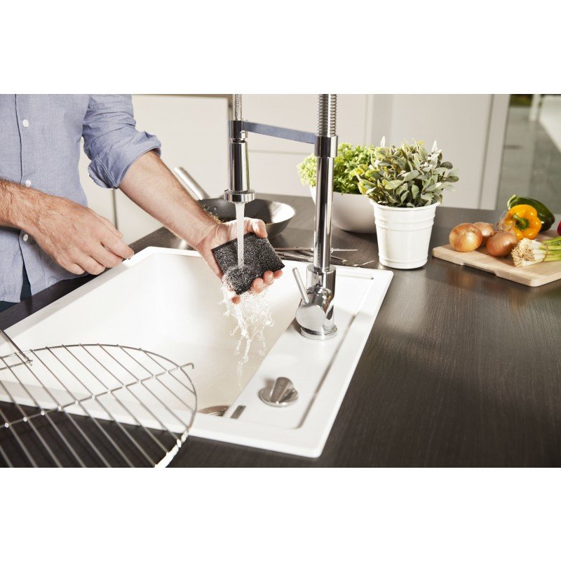 Vileda 141656 éponge de grattage Tissu, Acier inoxydable Gris, Acier inoxydable