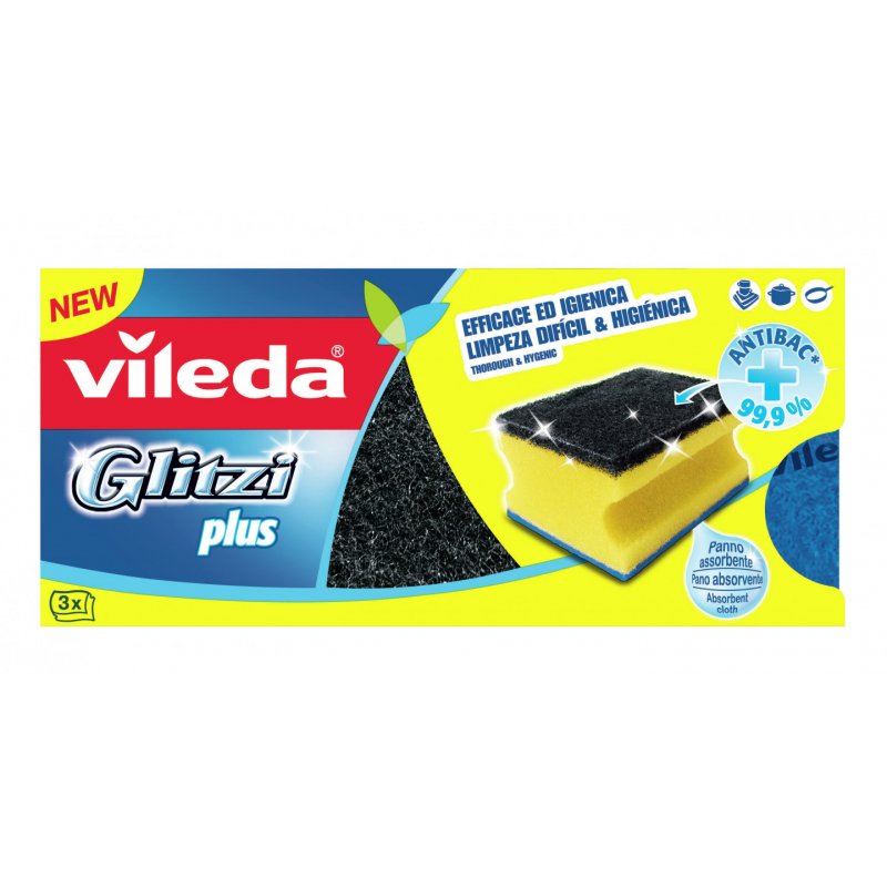 Profiled Sponge Vileda Glitzi Plus 3 pc(s)
