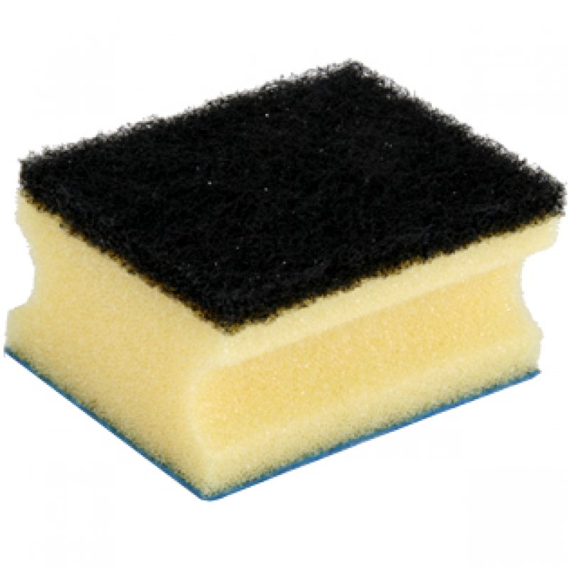 Vileda 139787 éponge Rectangulaire Fibre Noir, Bleu, Jaune 3 pièce(s)
