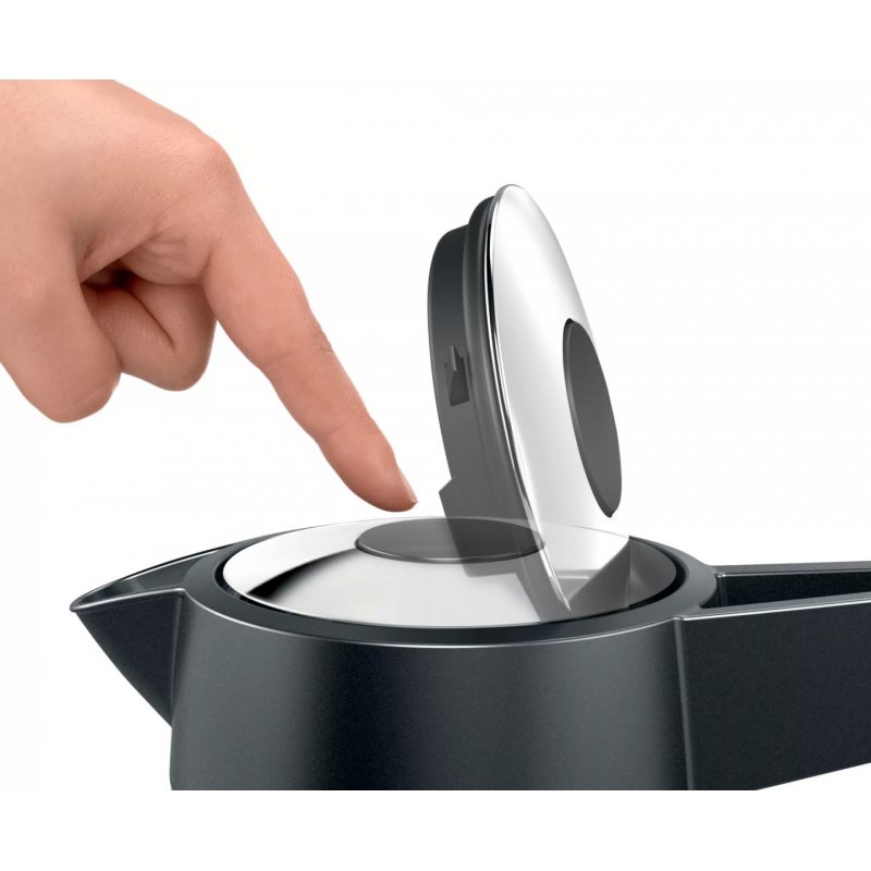Bosch DesignLine bouilloire 1,7 L 2400 W Noir, Argent
