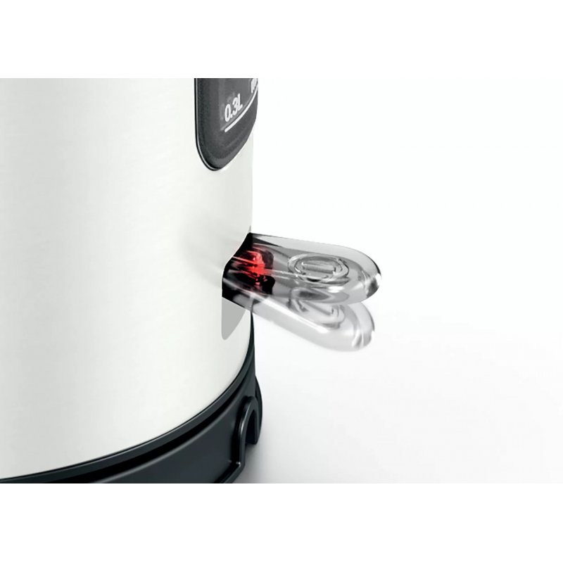 Bosch DesignLine bouilloire 1,7 L 2400 W Noir, Argent