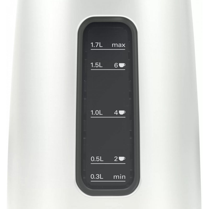 Bosch DesignLine electric kettle 1.7 L 2400 W Black Silver