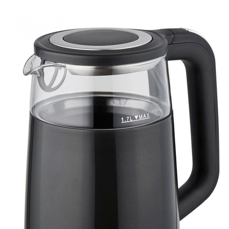 ELDOM C530 NEVO electric kettle 1.7 L 2200 W Black Transparent