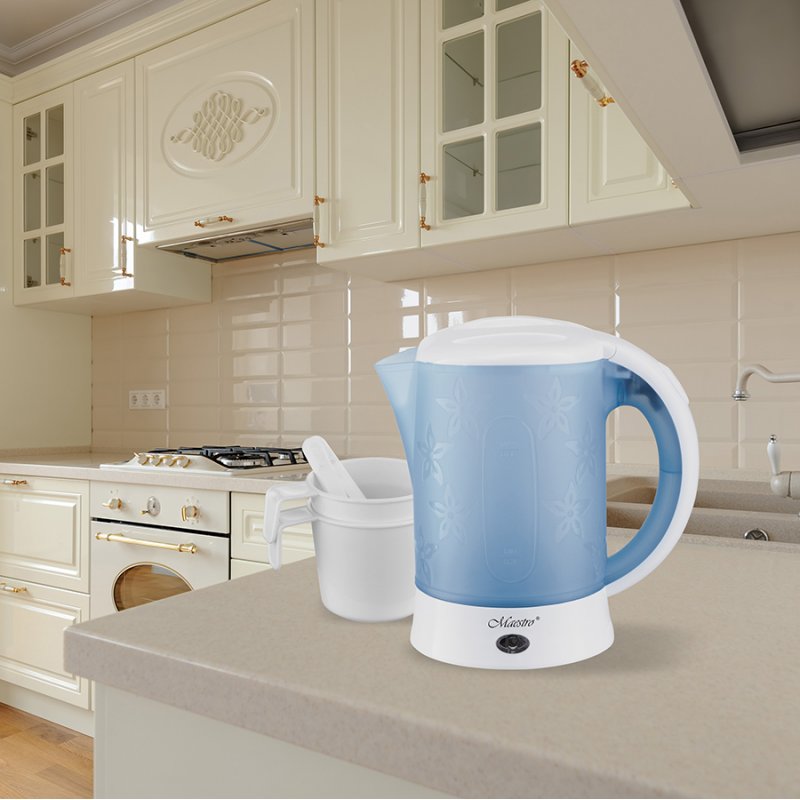 Feel-Maestro MR010 electric kettle 0.6 L Blue White 600 W