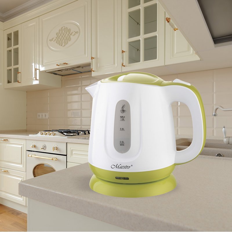 Feel-Maestro MR013 green electric kettle 1 L 1100 W Green White