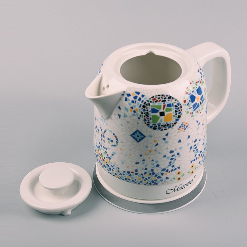 Feel-Maestro MR068 blue bouilloire 1,5 L 1200 W Bleu, Blanc