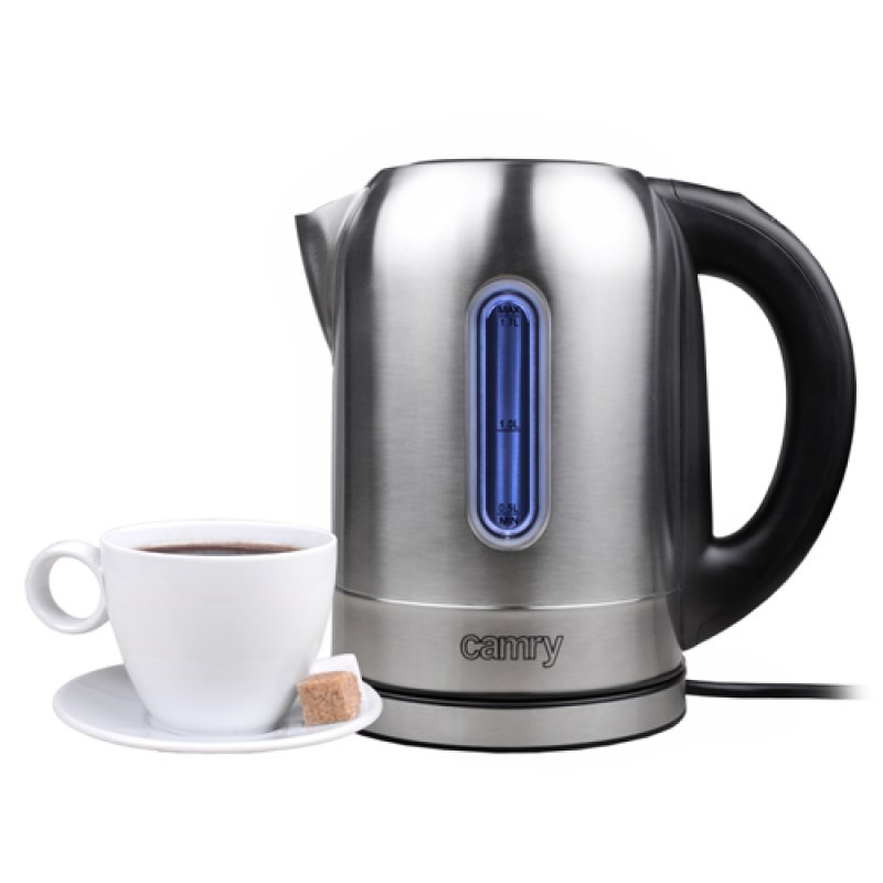Camry Premium CAMRY 1253 electric kettle 1.7 L 2200 W Black, Stainless steel