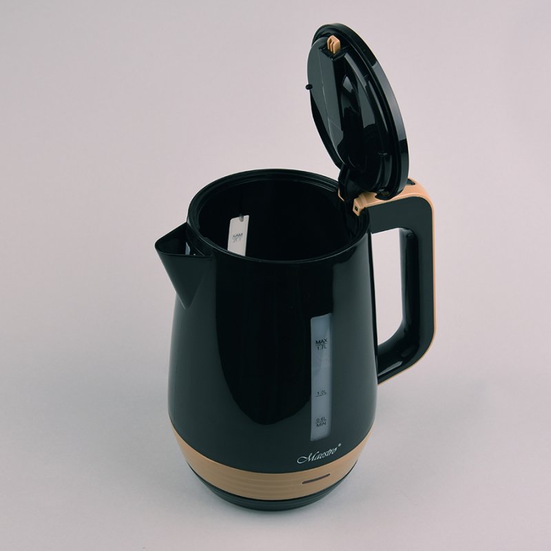 Feel-Maestro MR033 black electric kettle 1.7 L 2200 W