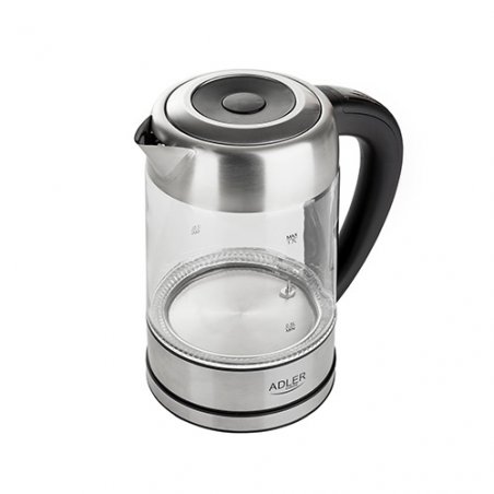 Adler AD 1247 NEW electric kettle 1.7 L Hazelnut Stainless steel Transparent 2200 W