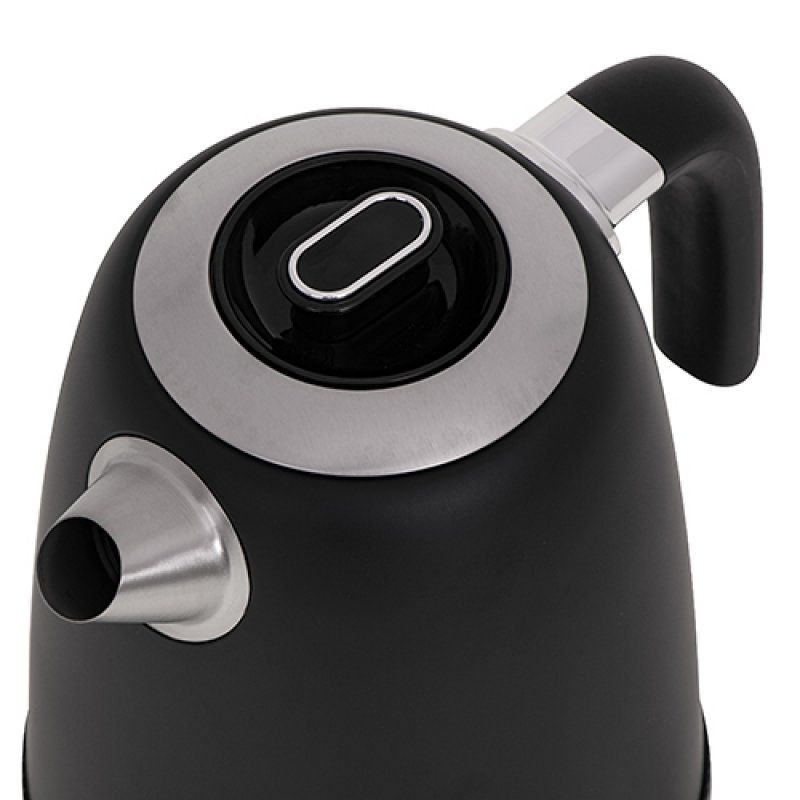 Adler AD 1295b bouilloire 1 L 2200 W Noir, Acier inoxydable