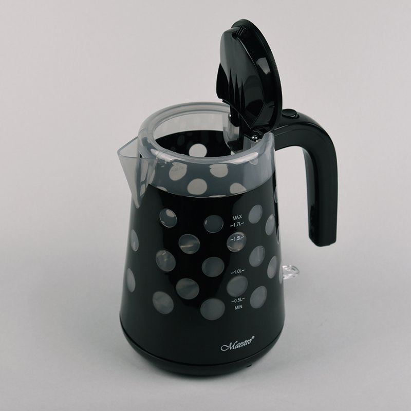 Feel-Maestro MR045 black electric kettle 1.7 L 2200 W