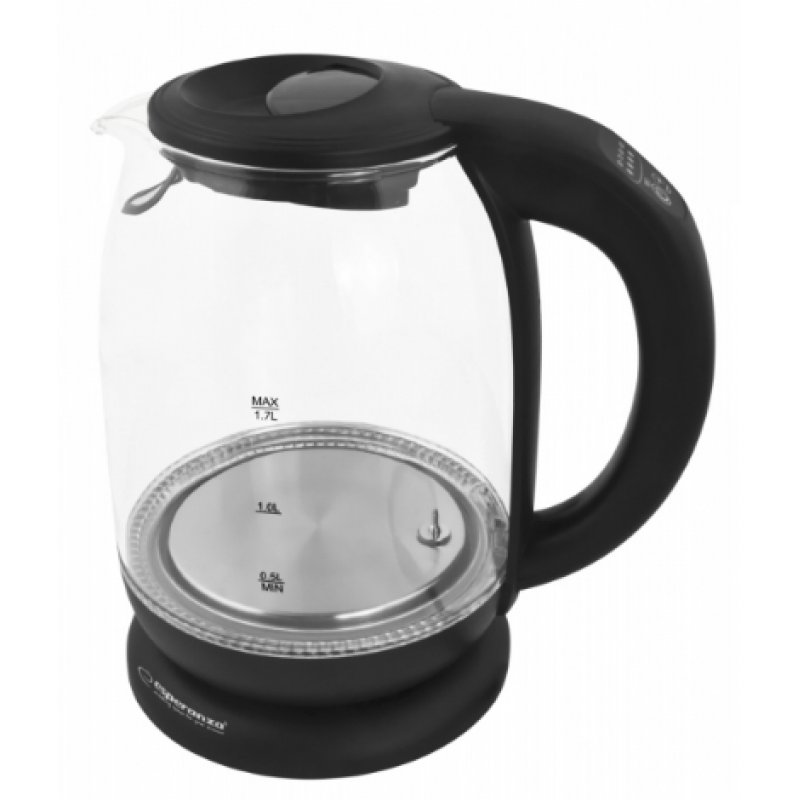 Esperanza EKK027 electric kettle 1.7 L Black Transparent 2200 W