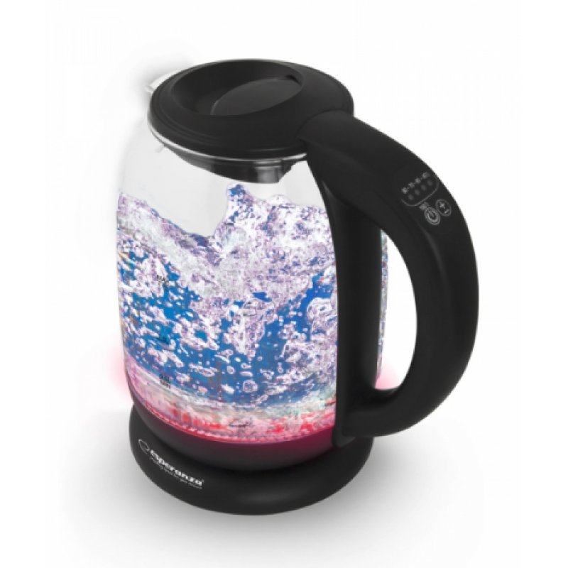 Esperanza EKK027 bouilloire 1,7 L 2200 W Noir, Transparent