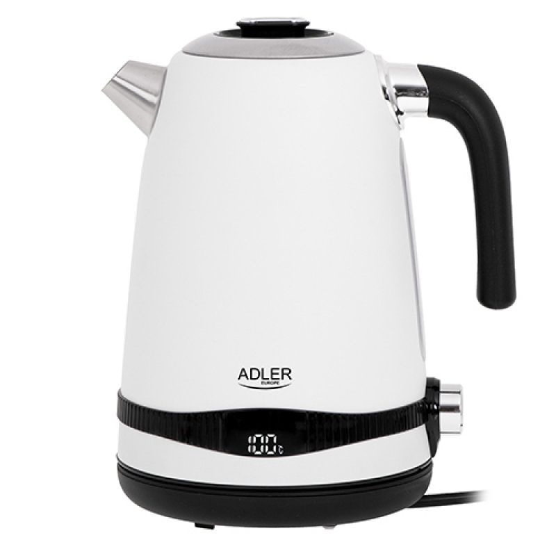 Adler AD 1295w bouilloire 1,7 L 2200 W Noir, Blanc