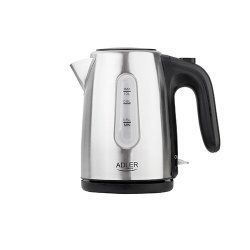 Adler AD 1273 electric kettle 1 L 1200 W Black Hazelnut Stainless steel