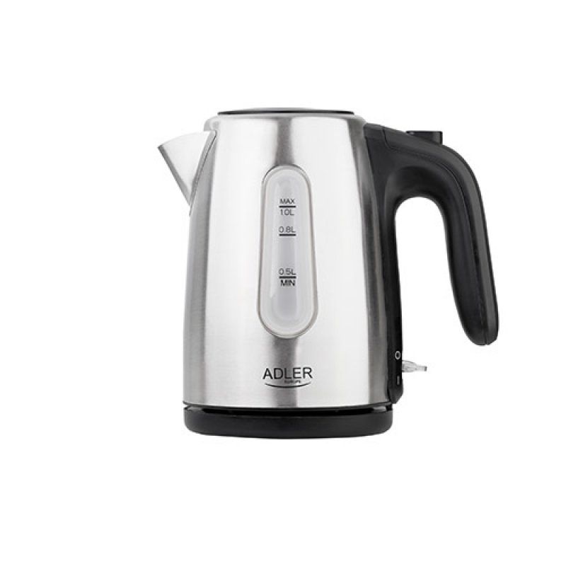 Adler AD 1273 electric kettle 1 L 1200 W Black Hazelnut Stainless steel