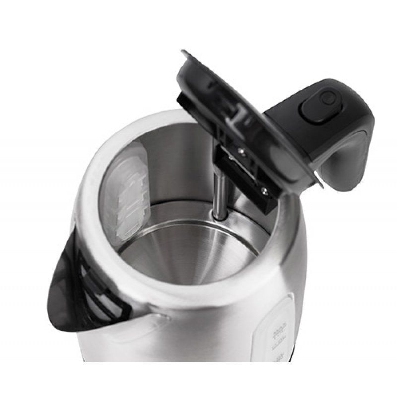 Adler AD 1273 bouilloire 1 L 1200 W Noir, Noisettes, Acier inoxydable